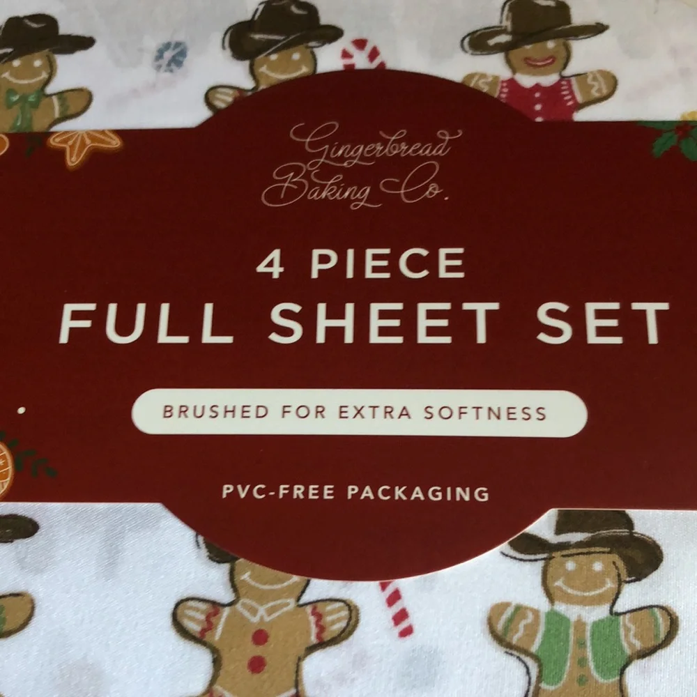 Cowboy Gingerbread Sheet Set - FULL